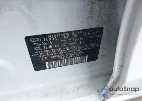 2016 Hyundai Elantra Gt from USA, damaged, VIN KMHD35LH0GU285904